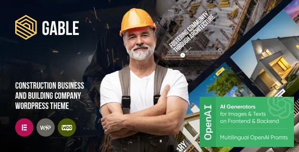 gable construction building wordpress theme 1