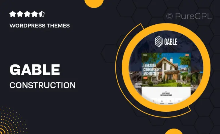 gable construction building wordpress theme