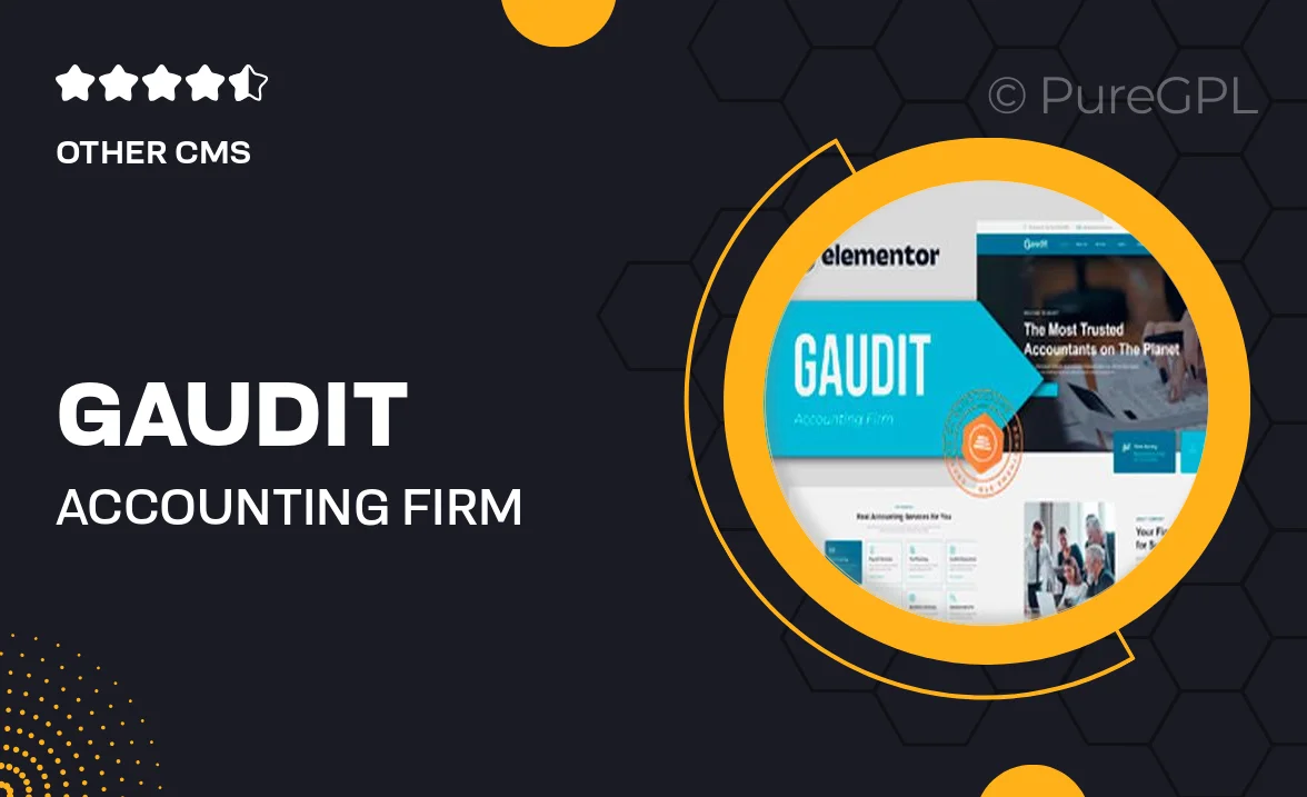 Gaudit – Accounting Firm Elementor Template Kit