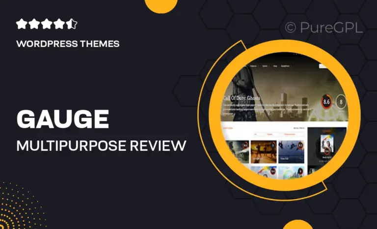 gauge multi purpose review theme