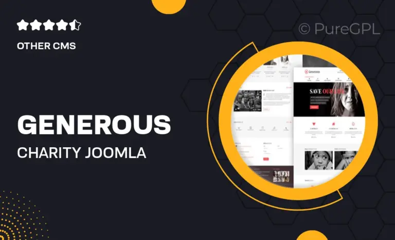 generous charity joomla template