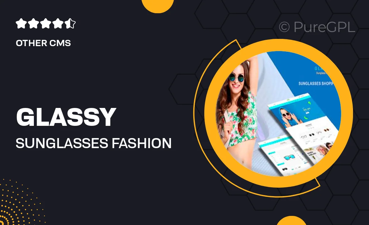 Glassy – Sunglasses, Fashion Shopify Theme