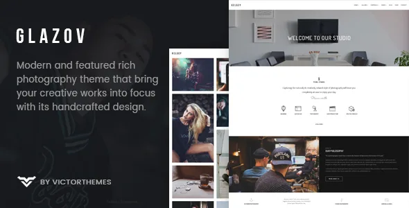 glazov photography wordpress theme 1