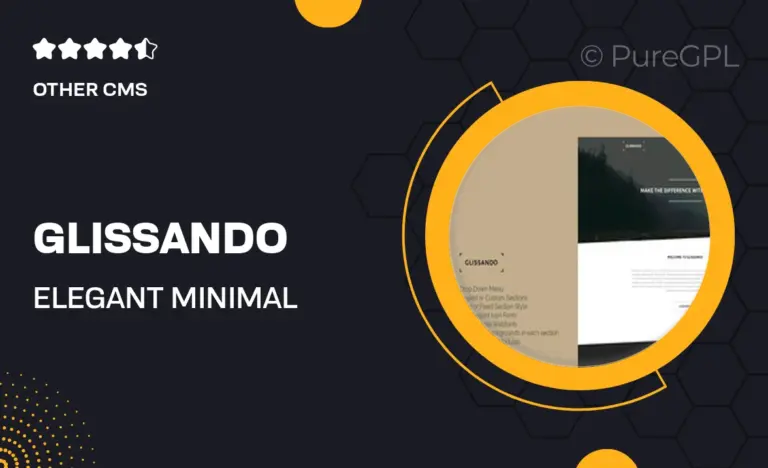 glissando elegant minimal joomla template