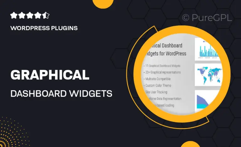 graphical dashboard widgets for wordpress
