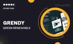 Grendy – Green & Renewable Energy Solutions Elementor Template Kit