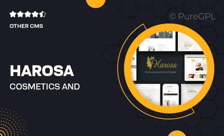 harosa cosmetics and beauty magento theme