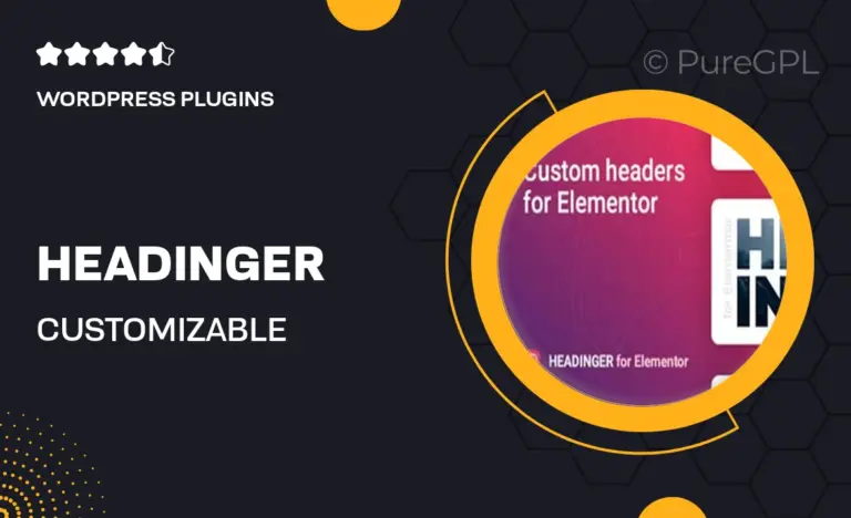 headinger customizable headings for elementor