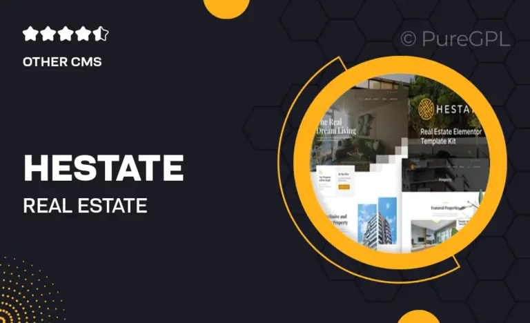 hestate real estate elementor template kit