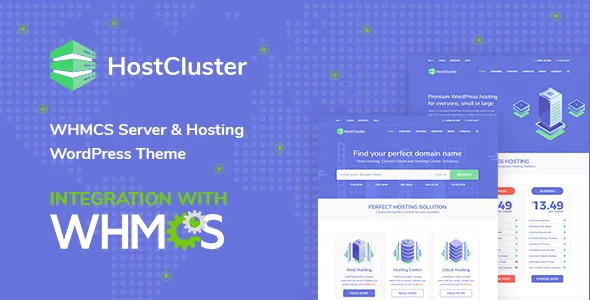 hostcluster whmcs hosting wordpress theme 1