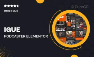 iGUE – Podcaster Elementor Template Kit