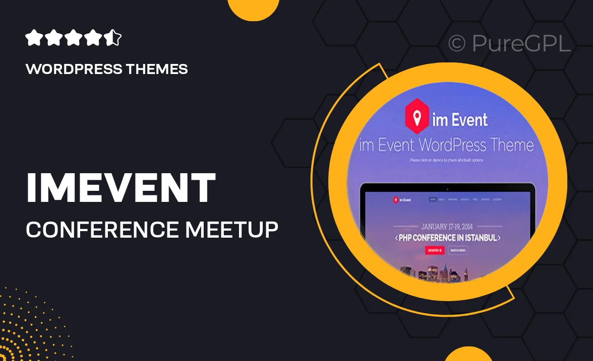 imEvent – Conference Meetup Christmas New Year Halloween Event WordPress Theme