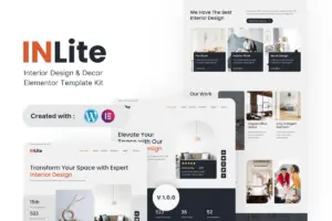 Inlite – Interior Design & Decor Elementor Template Kit