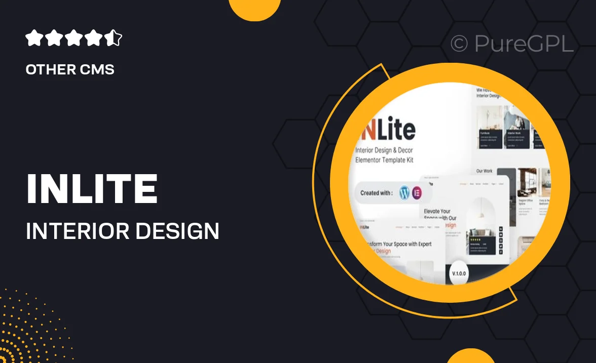 Inlite – Interior Design & Decor Elementor Template Kit