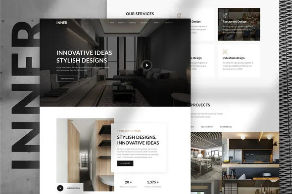 inner interior design architecture template kit 1