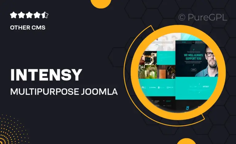 intensy multipurpose joomla template