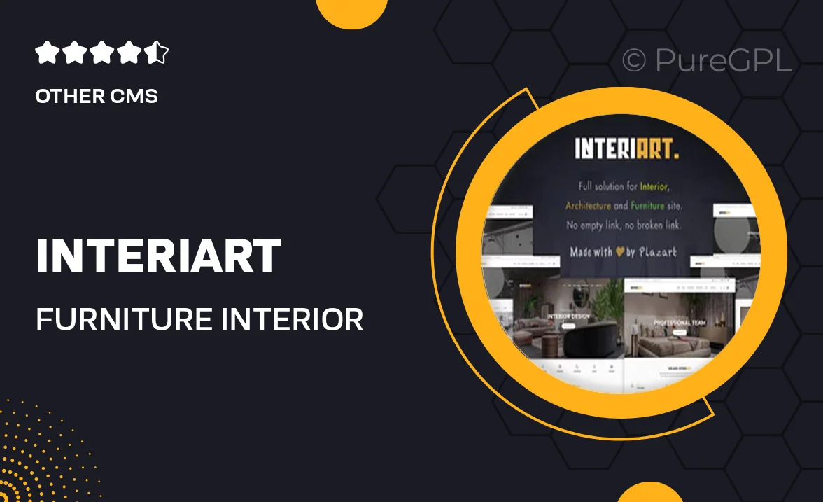 InteriArt – Furniture & Interior Joomla 4 Template