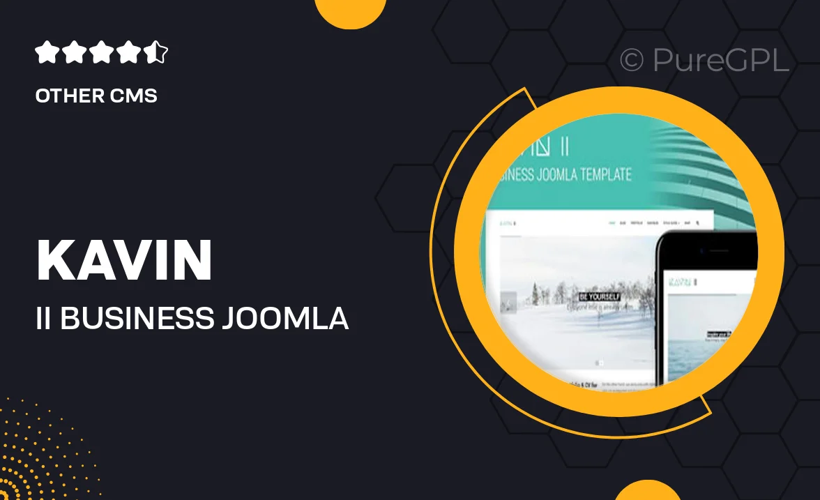 Kavin II – Business Joomla Template