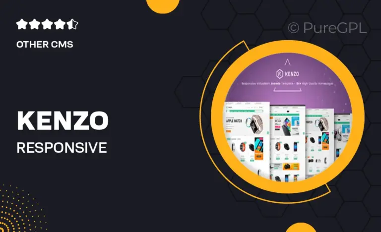 kenzo responsive virtuemart joomla template