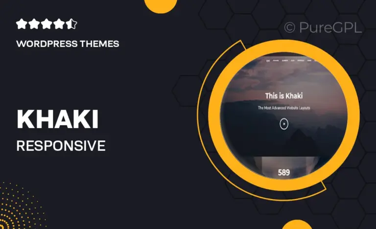 khaki responsive multi purpose wordpress theme
