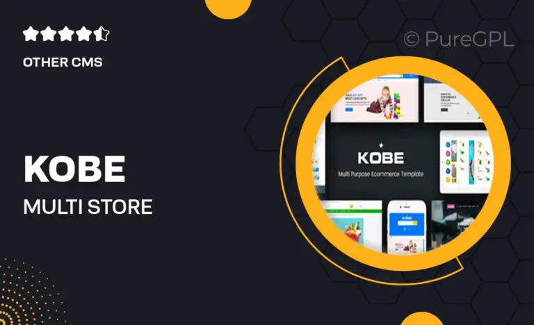 kobe multi store responsive magento theme