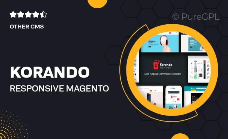 korando responsive magento theme