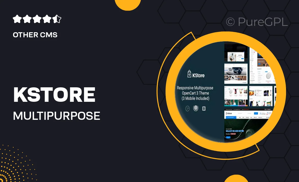 KStore – Multipurpose OpenCart 3 Hi-Tech Theme