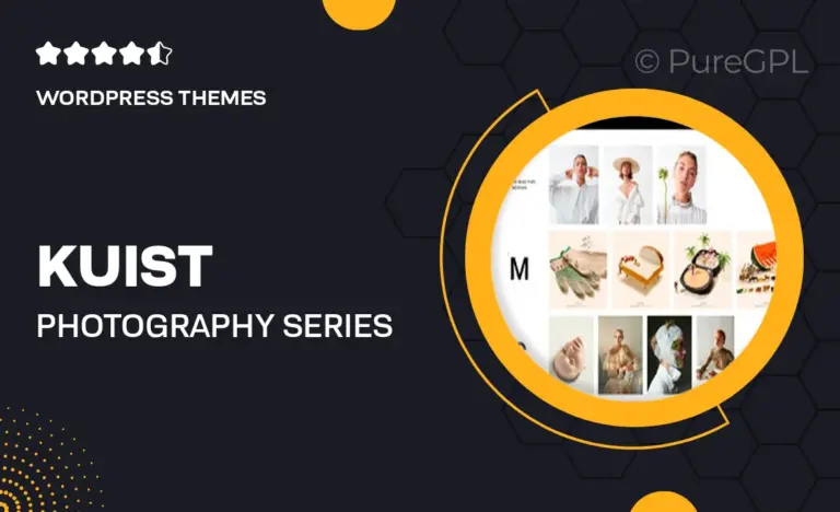 kuist photography series portfolio wordpress theme