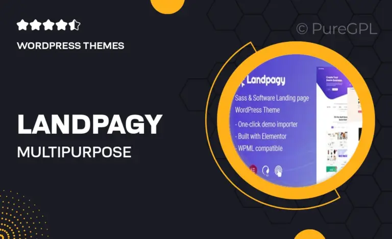 landpagy multipurpose landing page wordpress theme