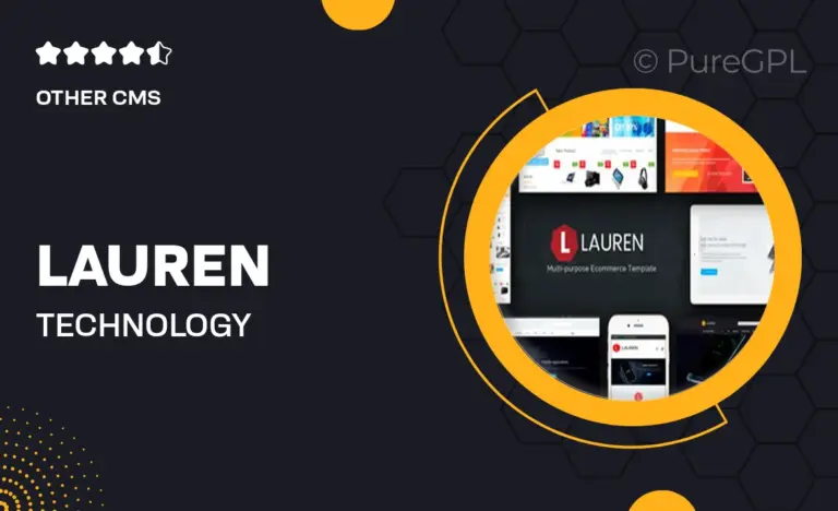 lauren technology responsive magento theme