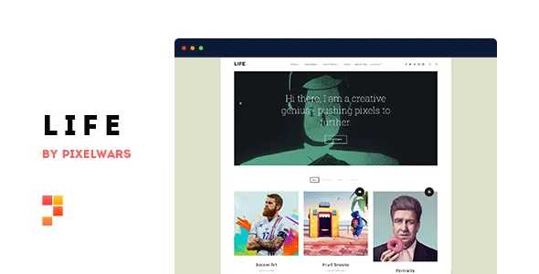 Life – Boxed Portfolio WordPress Theme