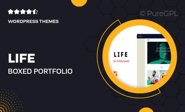 life boxed portfolio wordpress theme