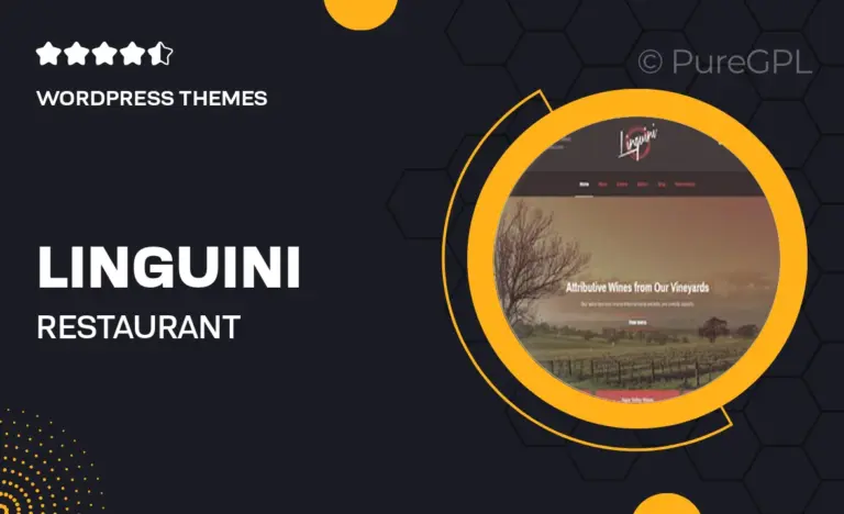 linguini restaurant wordpress theme