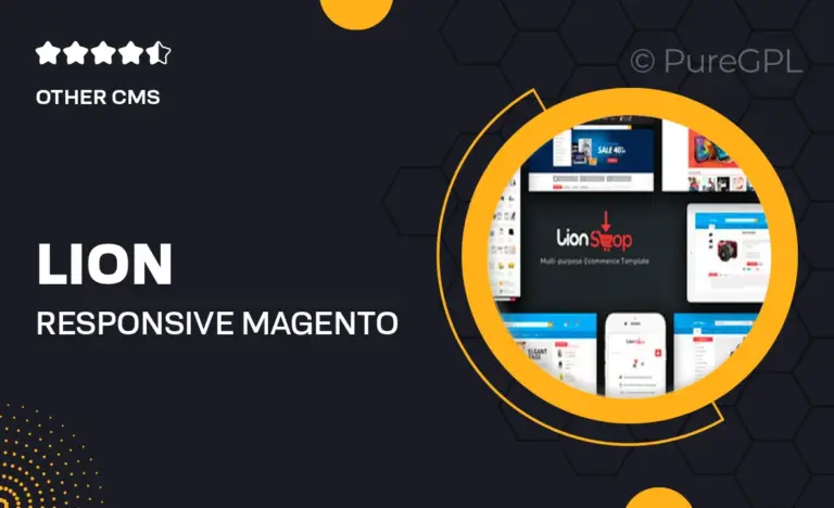 lion responsive magento theme