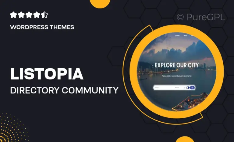 listopia directory community wordpress theme