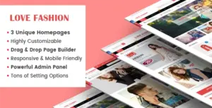 LoveFashion – Multipurpose Sections Drag & Drop Builder Shopify Theme