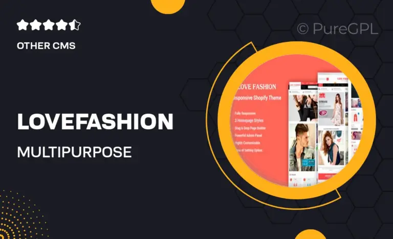 lovefashion multipurpose sections drag drop builder shopify theme