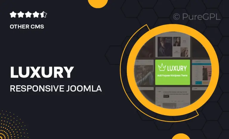 luxury responsive joomla theme