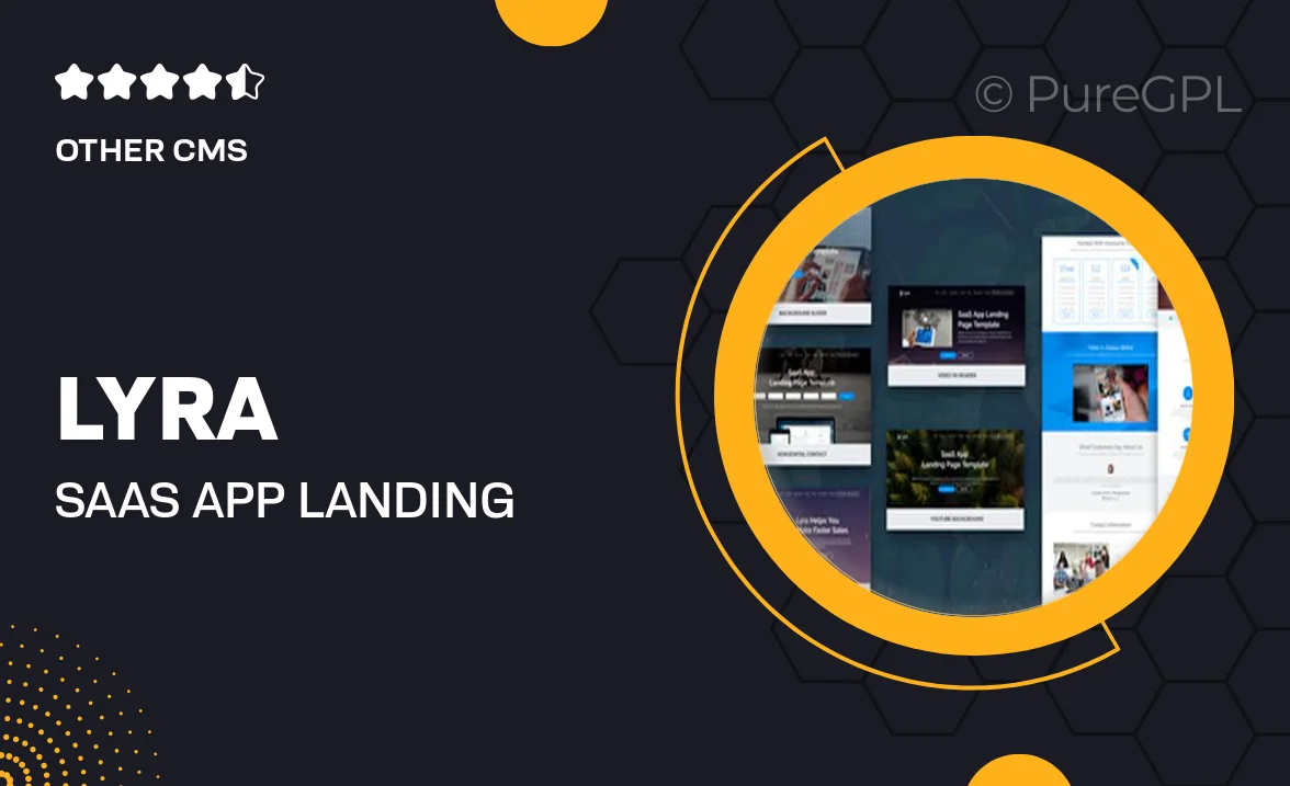 Lyra – SaaS App Landing Page Joomla Template