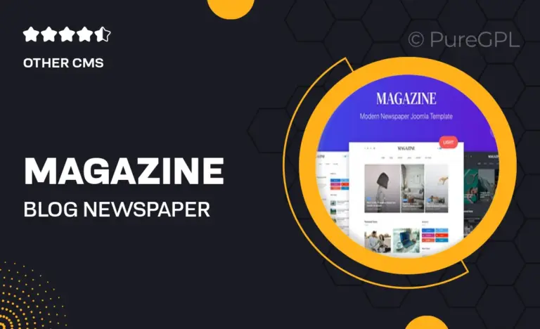magazine blog newspaper joomla 4 template