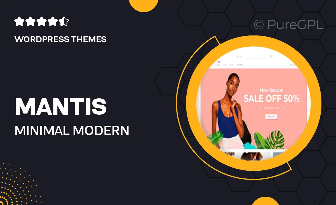 Mantis – Minimal & Modern WooCommerce Theme