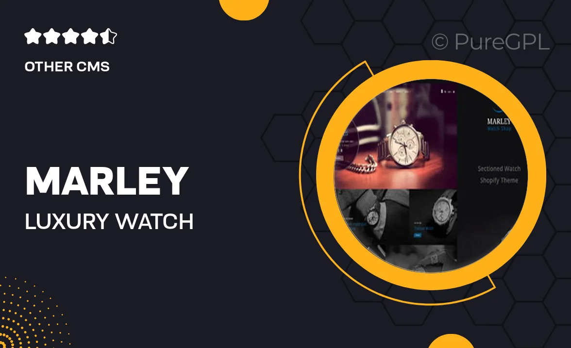 Marley | Luxury Watch Shopify Theme