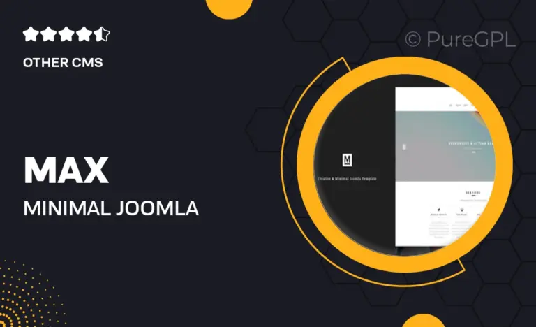max minimal joomla template