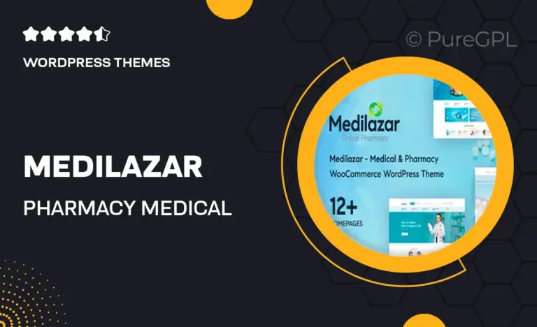 medilazar pharmacy medical woocommerce wordpress theme
