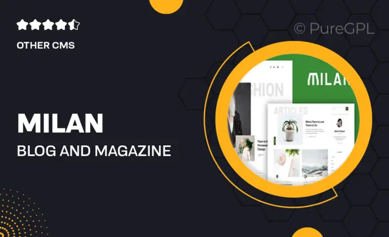 milan blog and magazine joomla theme