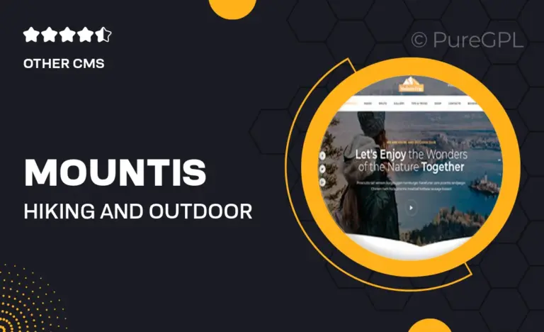 mountis hiking and outdoor club joomla template