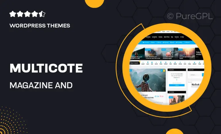 multicote magazine and woocommerce wordpress theme