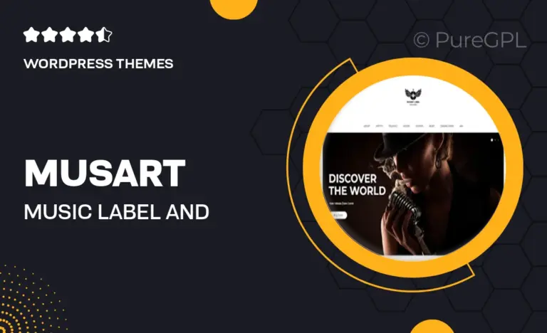 musart music label and artists wordpress theme