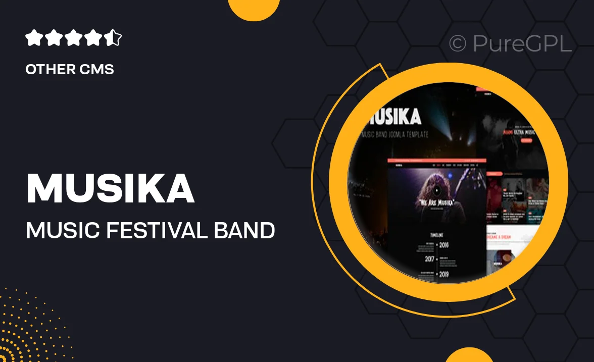 Musika – Music Festival & Band Joomla Template