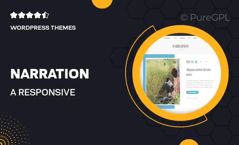narration a responsive wordpress blog theme